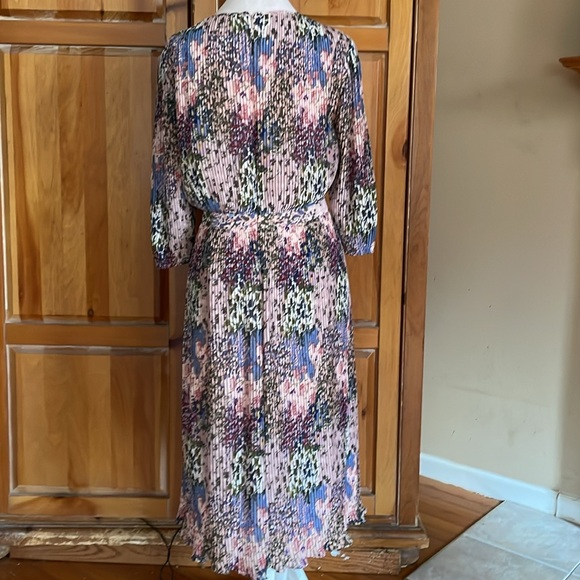 2023 COLLECTION TED BAKER FLOSSI LONG SLEEVE PRINTED DRESS SZ US 8 OR TED SZ 3 - Picture 11 of 12